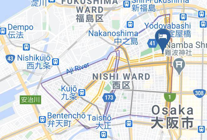 Osaka City Nishi Ward - Hotel Yururito Maps