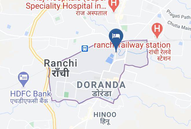 Ranchi - Hotel Yuvraj Palace Maps