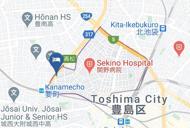 Toshima Ward - Hotel Yuya Maps
