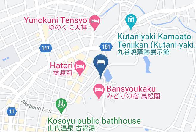 Kaga City - Hotel Yuzankaku Maps