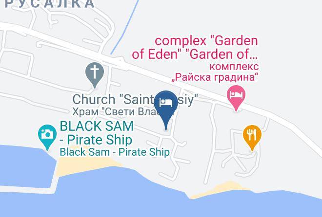 Hotel Yuzhni Noshti Map