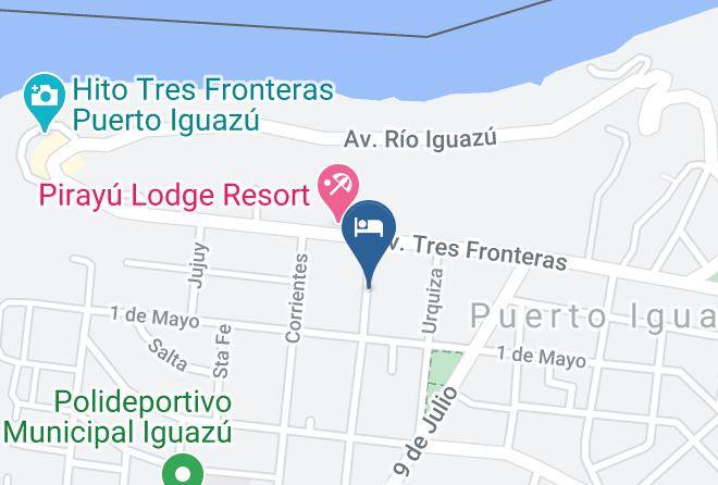 Puerto Esperanza - Hotel Yvera Cataratas Maps