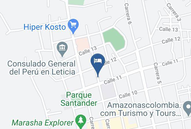 Leticia - Hotel Zafiro Maps