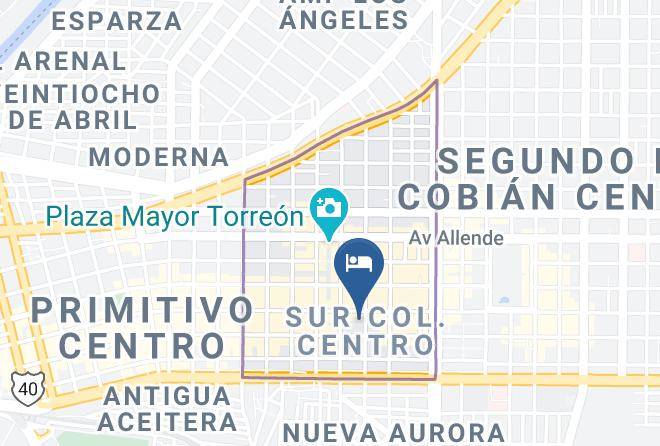 Torreon - Hotel Zafra Maps