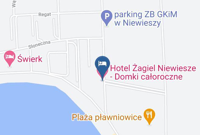Gliwicenty - Hotel Zagiel Niewiesze Domki Caloroczne Maps