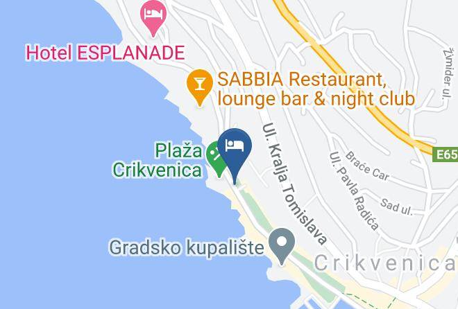 Crikvenica - Hotel Zagreb Maps