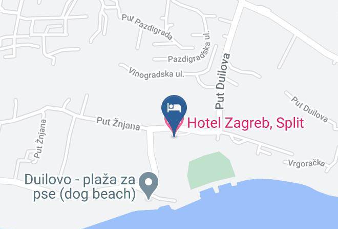 Split - Hotel Zagreb Split Maps