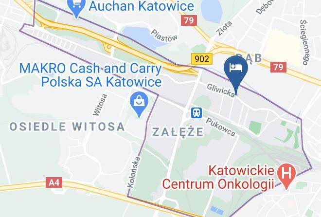 Katowice - Hotel Zaleze Maps