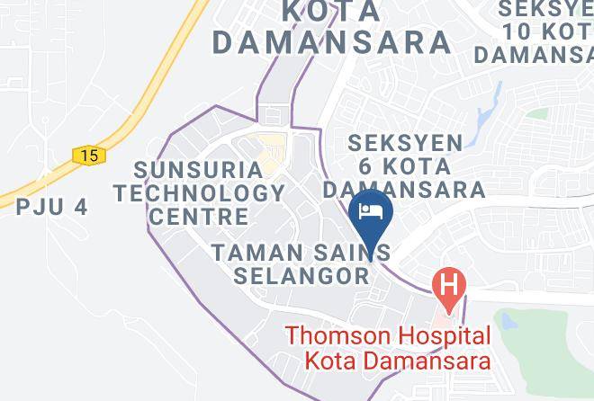 Petaling - Hotel Zamburger Kota Damansara Maps
