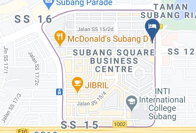 Petaling - Hotel Zamburger Subang Jaya Maps