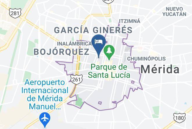 Merida - Hotel Zamna Maps