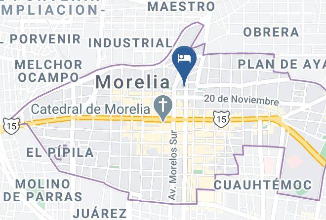 Morelia - Hotel Zapata 91 Maps