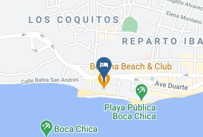 Boca Chica - Hotel Zapata Maps