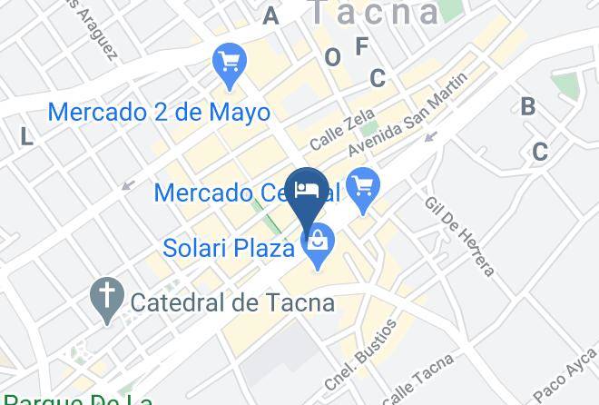Tacna - Hotel Zapata Maps