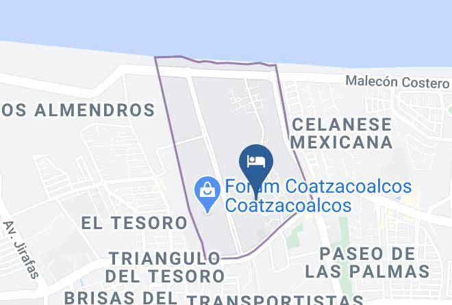 Coatzacoalcos - Hotel Zar Coatzacoalcos Maps