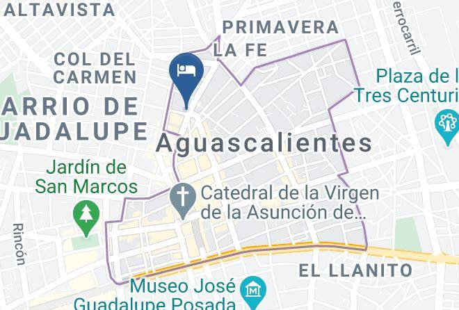 Aguascalientes Aguascalientes City Center - Hotel Zaragoza Maps