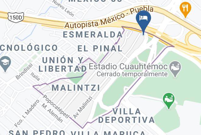 Puebla Malintzi - Hotel Zaragoza Maps
