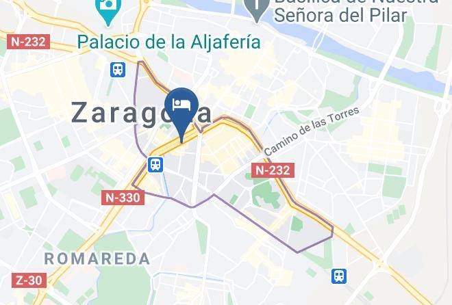 Zaragoza - Hotel Zaragoza Royal Maps
