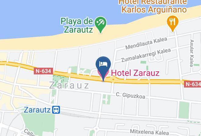 Gipuzkoa - Hotel Zarauz Maps