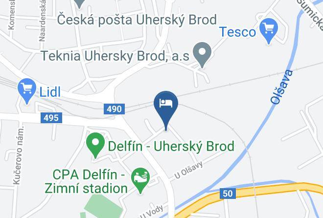 Uherske Hradiste - Hotel Zatisi Maps