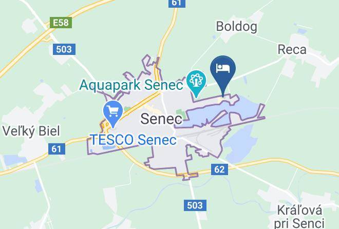 Senec - Hotel Zatoka Maps