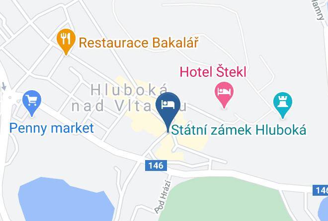 Ceske Budejovice - Hotel Zavis Z Falkenstejna Maps