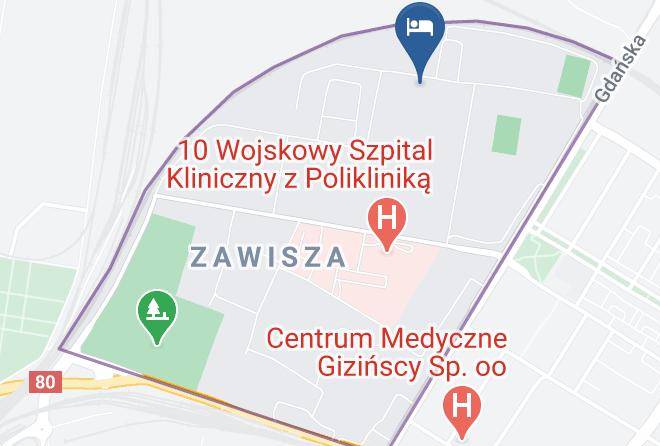 Bydgoszcz - Hotel Zawisza Maps