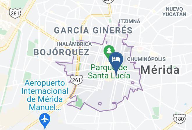 Merida - Hotel Zaza Maps