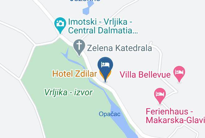 Imotski - Hotel Zdilar Maps