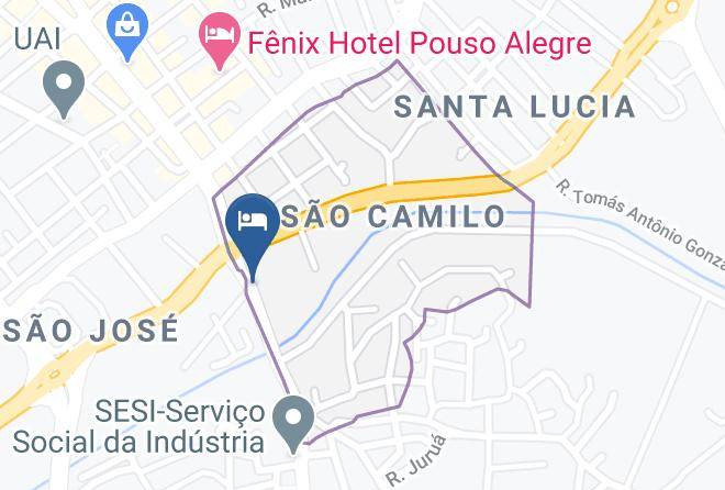 Pouso Alegre - Hotel Ze Maria Maps