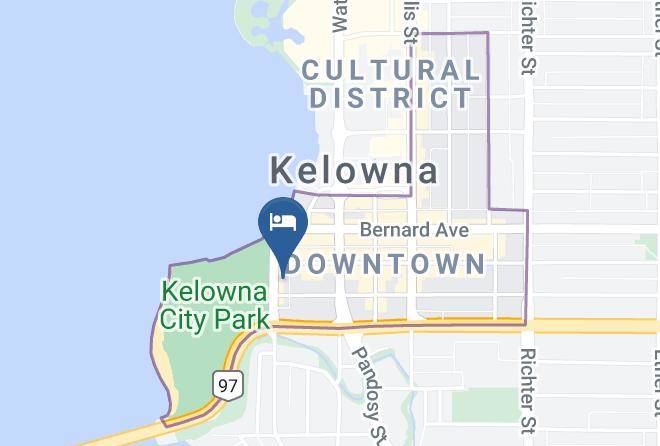 Central Okanagan - Hotel Zed Kelowna Maps