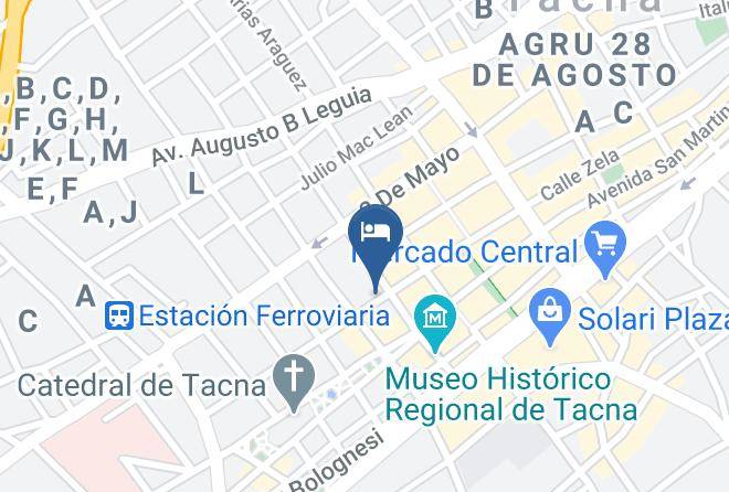 Tacna - Hotel Zela Maps
