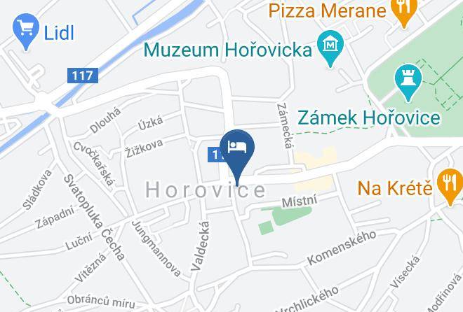 Beroun - Hotel Zeleny Strom Maps