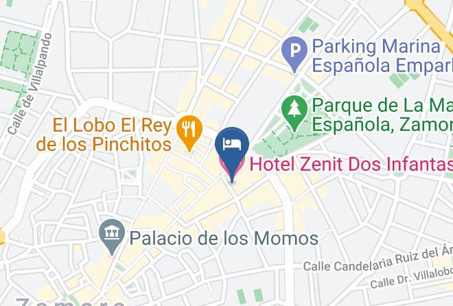 Zamora - Hotel Zenit Dos Infantas Maps