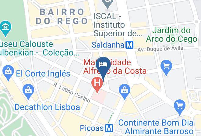 Hotel Zenit Lisboa Map