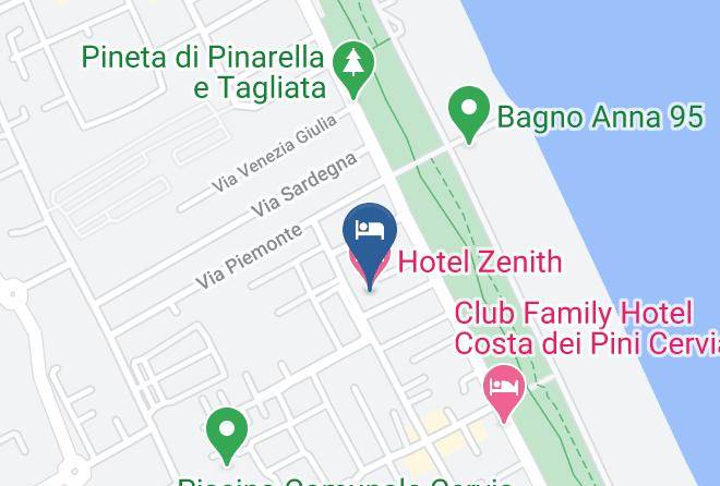 Ravenna - Hotel Zenith Maps