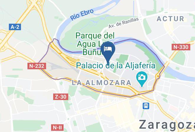 Zaragoza - Hotel Zentral Ave Zaragoza Maps