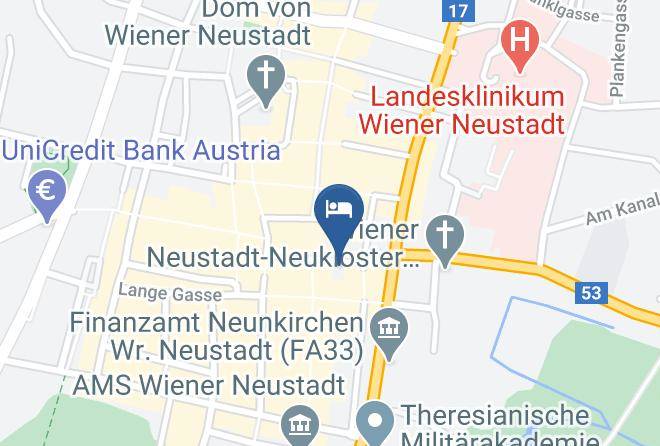 Wiener Neustadt - Hotel Zentral Maps
