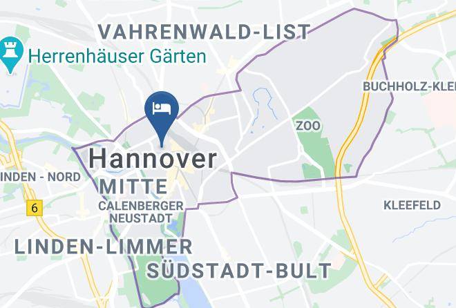 Hotel Zentrum Hannover Map