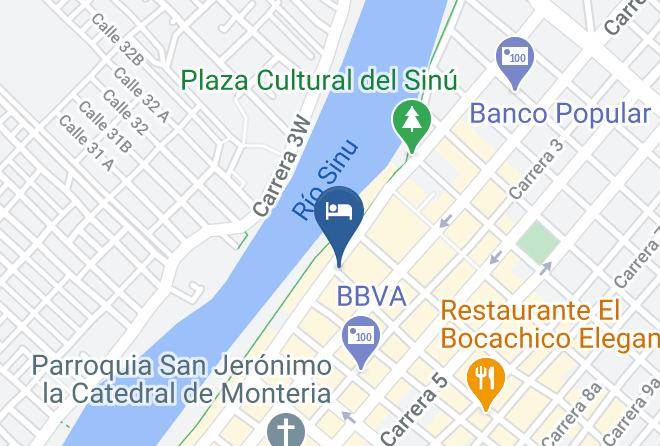 Monteria - Hotel Zenu Maps