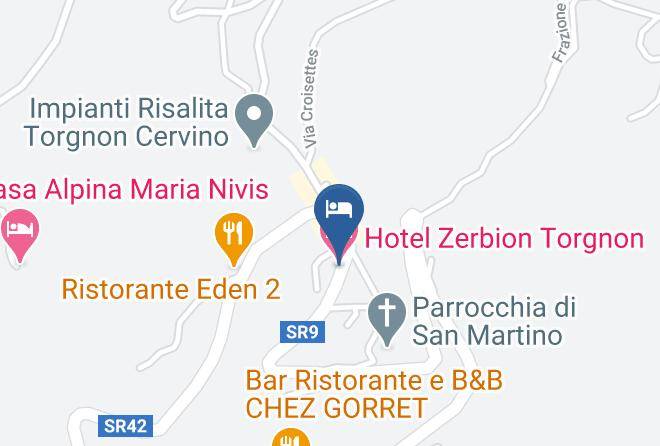 Aosta - Hotel Zerbion Torgnon Maps