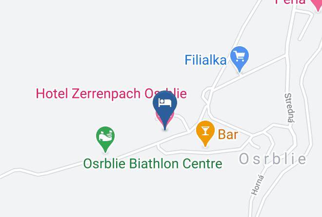 Brezno - Hotel Zerrenpach Osrblie Maps