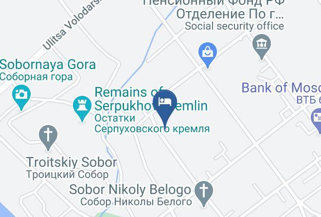 Gostinitsa Nikol'skaya Carta Geografica - Moscow - Serpukhovsky District