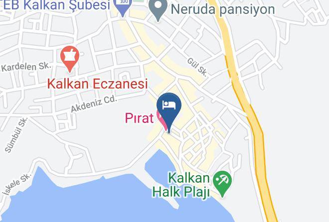 Kas - Zinbad Hotel Maps