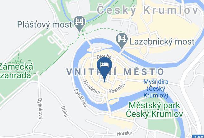 Cesky Krumlov - The Golden Angel Hotel Maps