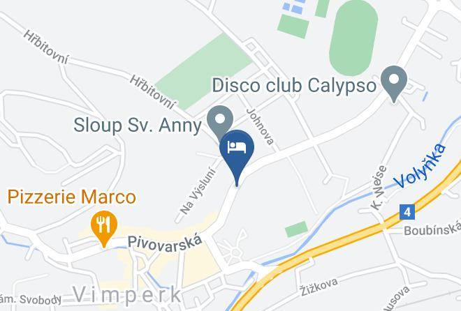 Prachatice - Hotel Zlata Hvezda Maps