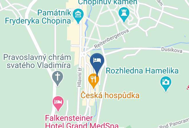Cheb - Hotel Zlaty Zamek Maps