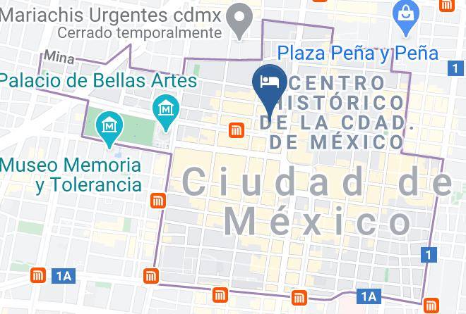 Cuauhtemoc - Hotel Zocalo Central Maps