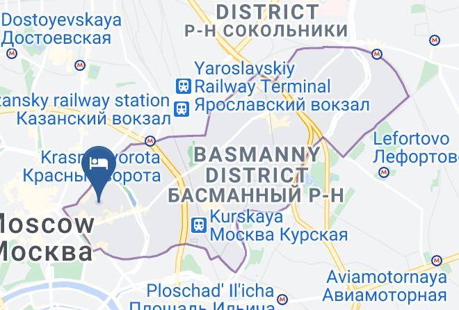 Moscow - Hotel Zolotoy Klyuchik Maps