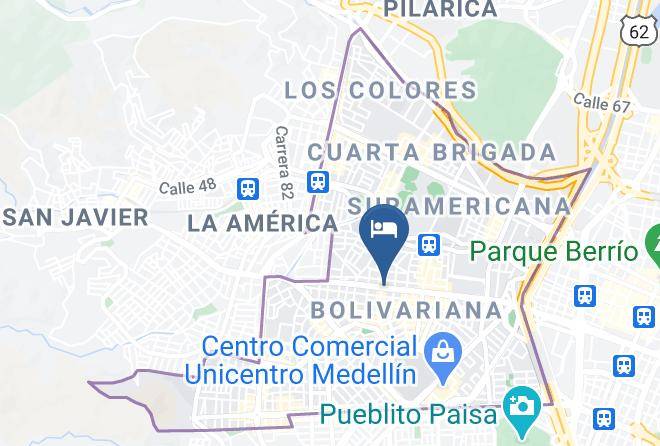 Medellin - Hotel Zona Blanca Maps